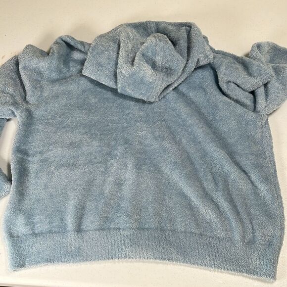 Soft Blue Zip-Up Hoodie - Picture 5 of 5